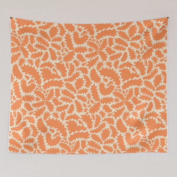 Item preview, Abstract Leaves Warm Apricot designed and sold by anisgott.
