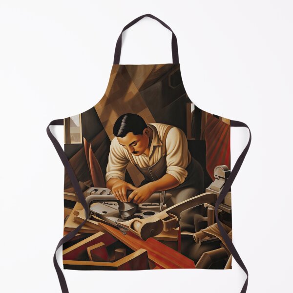 Item preview, Latino Craftsman at Work in Woodshop designed and sold by YoPedro.