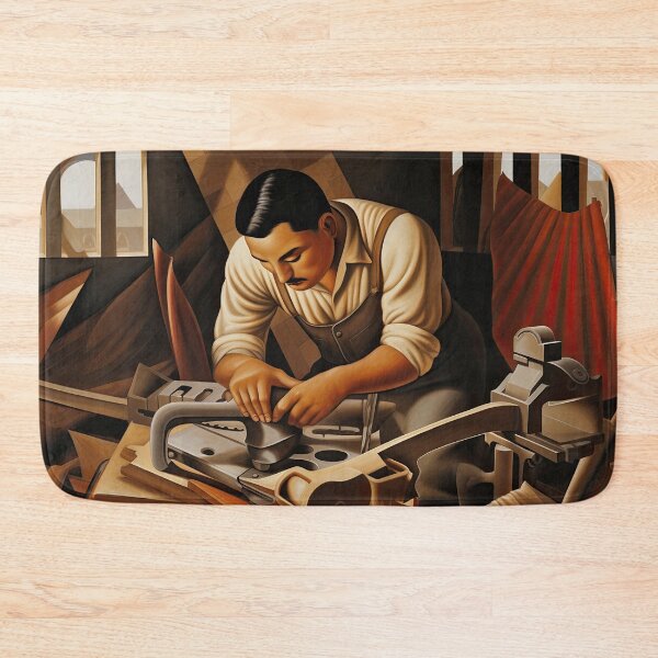 Item preview, Latino Craftsman at Work in Woodshop designed and sold by YoPedro.