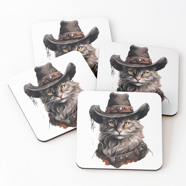 Item preview, Meowdy Cat Wearing a Cowboy Hat Meme Meowdy! designed and sold by ArtFromBeyond.