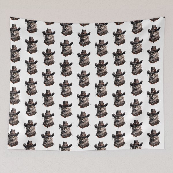 Artikelvorschau, Meowdy Katze mit Cowboyhut Meme Meowdy! entworfen und verkauft von ArtFromBeyond.
