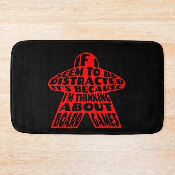Item preview, If i seem to be distracted, It’s because I'm thinking about board games - Red Board Game Meeple designed and sold by Zanda-Nerd-Shop.