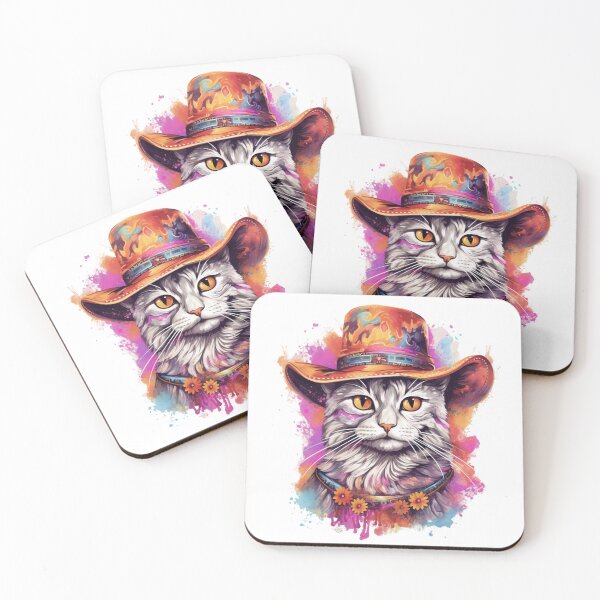 Item preview, Meowdy Cat Wearing a Cowboy Hat Meme Meowdy! designed and sold by ArtFromBeyond.
