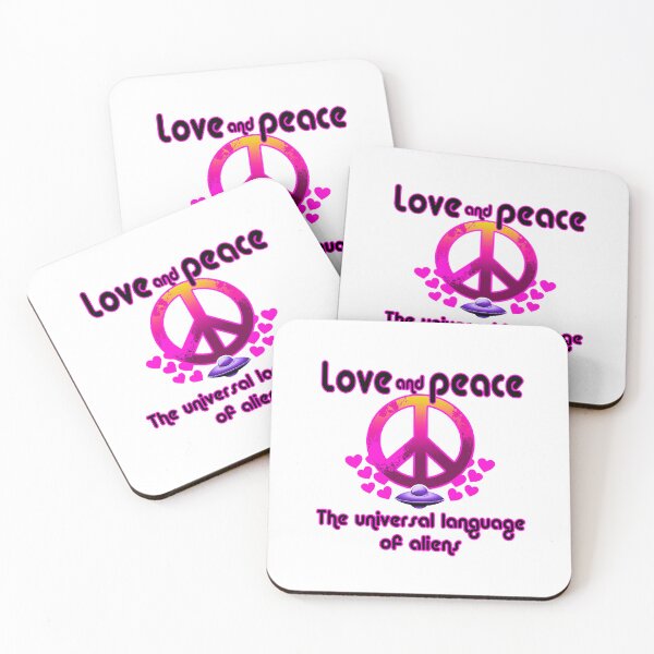 Item preview,  Alien/UFO Gifts  Love and peace. The universal language of aliens designed and sold by obedtheartist.