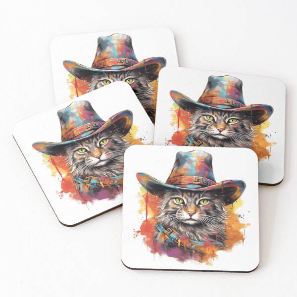 Item preview, Meowdy Cat Wearing a Cowboy Hat Meme Meowdy! designed and sold by ArtFromBeyond.