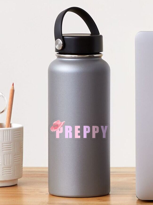 Gray Preppy Diamond 17 oz Water Bottle