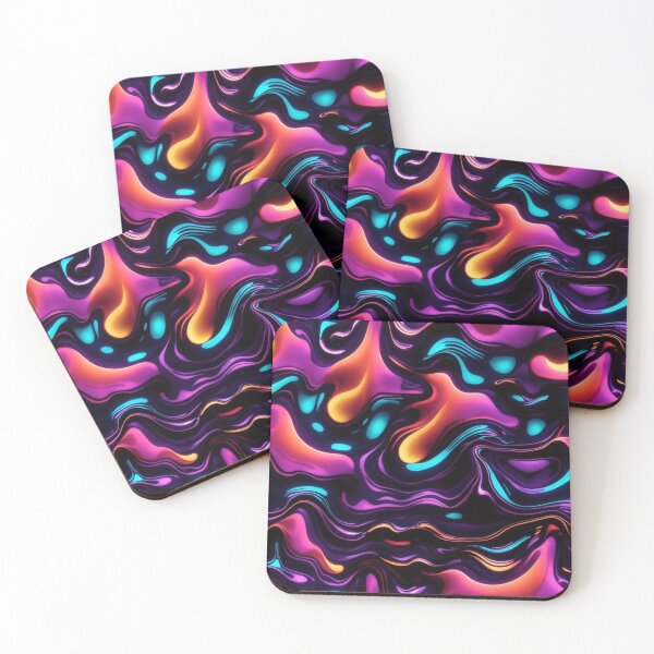 Item preview, Dynamic Neon Swirls: Seamless Fluid Pattern #4 designed and sold by Electric-Easel.