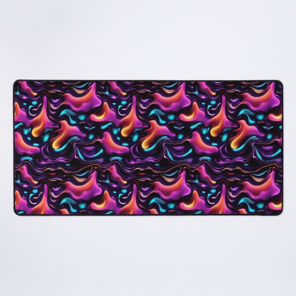 Item preview, Dynamic Neon Swirls: Seamless Fluid Pattern #4 designed and sold by Electric-Easel.