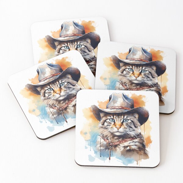 Item preview, Meowdy Cat Wearing a Cowboy Hat Meme Meowdy! designed and sold by ArtFromBeyond.