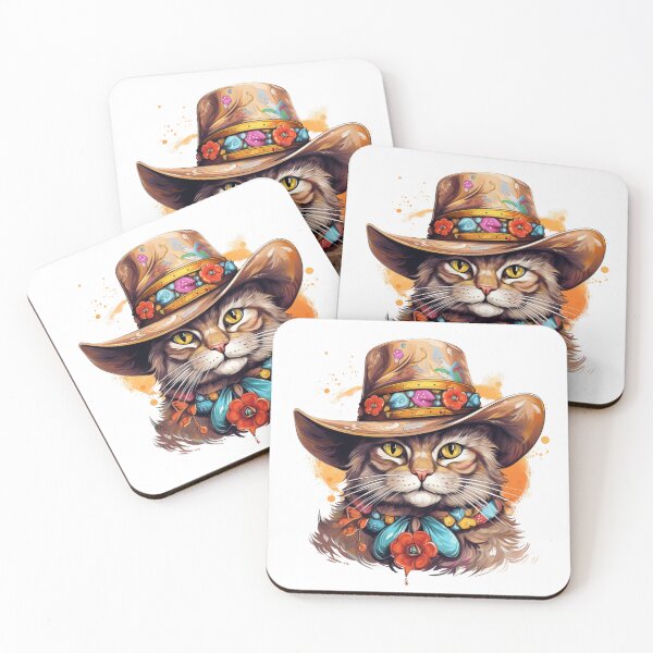 Item preview, Meowdy Cat Wearing a Cowboy Hat Meme Meowdy! designed and sold by ArtFromBeyond.