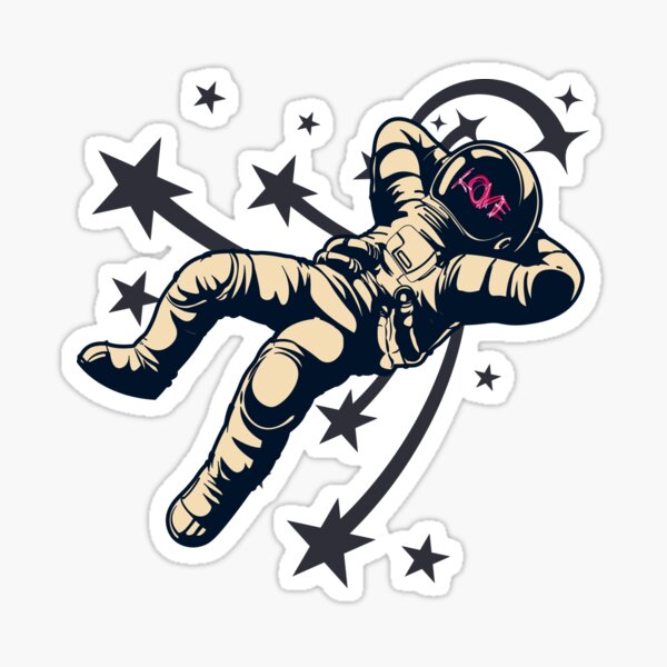 Item preview, Astronaut Love Digital Art designed and sold by IsaLosOsos.