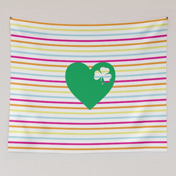 Item preview, St. Patrick's Day Cute Rainbow Shamrock Heart designed and sold by magentasponge.