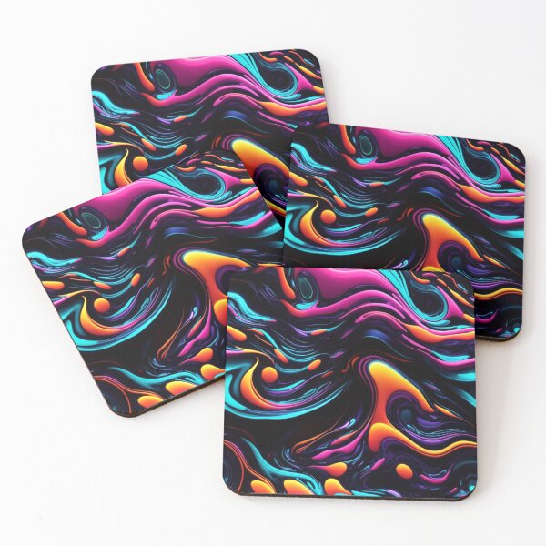 Item preview, Dynamic Neon Swirls: Seamless Fluid Pattern #6 designed and sold by Electric-Easel.