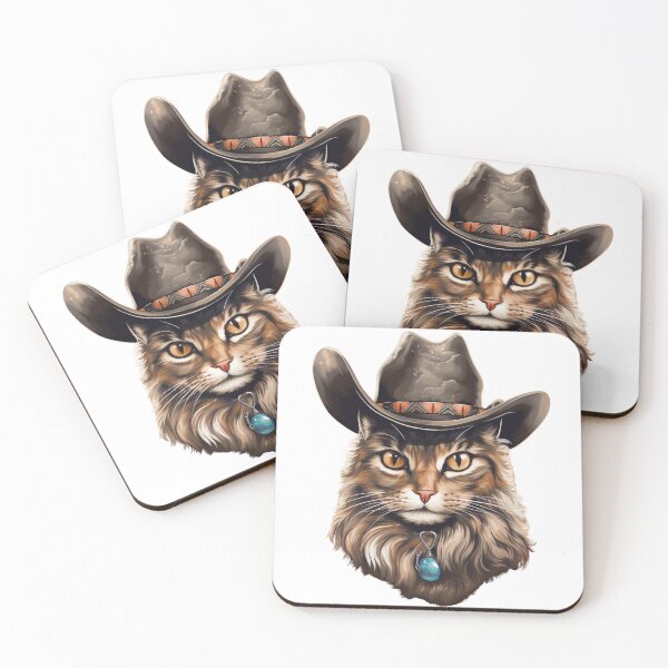Item preview, Meowdy Cat Wearing a Cowboy Hat Meme Meowdy! designed and sold by ArtFromBeyond.