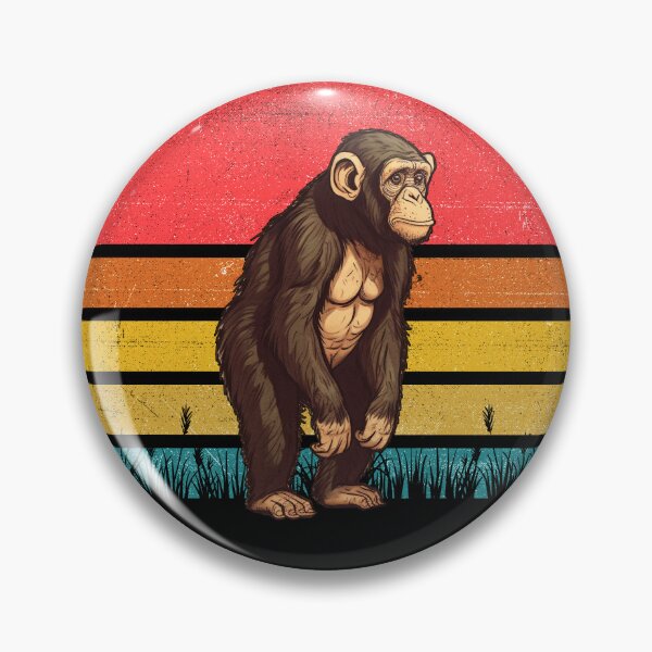 Item preview, Chimpanzee Vintage Retro Sunset designed and sold by rafaeltto.
