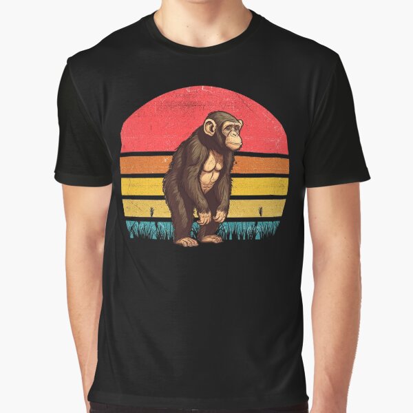 Item preview, Chimpanzee Vintage Retro Sunset designed and sold by rafaeltto.