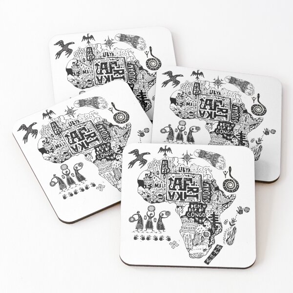 Item preview, Traditional, Vintage African Map, With Tribal Symbols  designed and sold by Cesar Caligula.