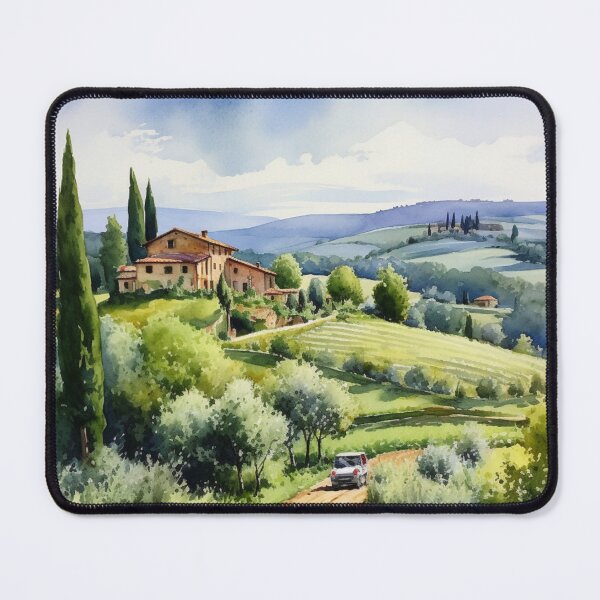 Item preview, A Watercolor Design of the Tuscany Region - Italy designed and sold by Sketch-Shack.