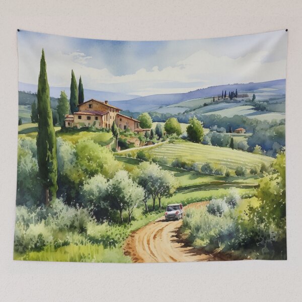 Item preview, A Watercolor Design of the Tuscany Region - Italy designed and sold by Sketch-Shack.