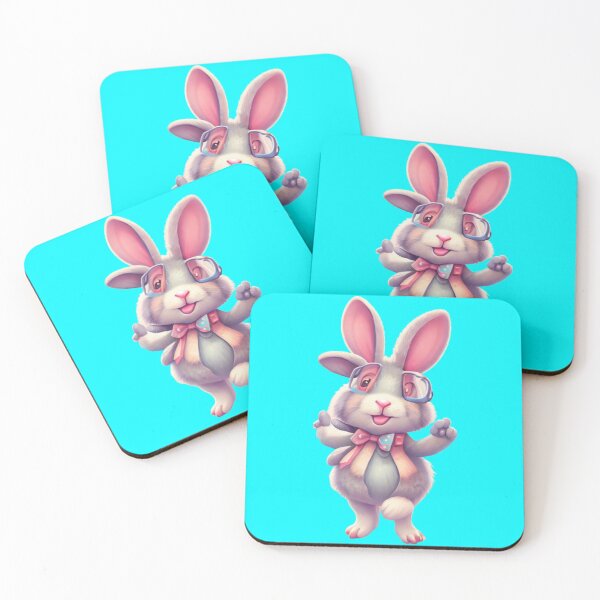 Item preview, Whimsical Bunny Glee designed and sold by positivVibesArt.