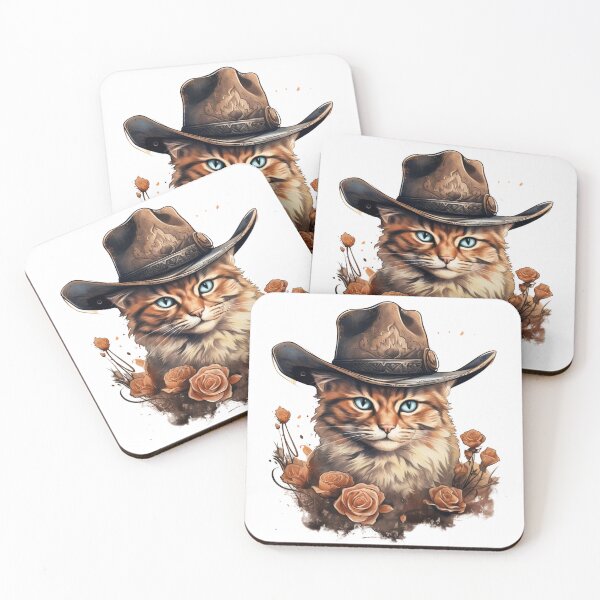 Item preview, Meowdy Cat Wearing a Cowboy Hat Meme Meowdy! designed and sold by ArtFromBeyond.