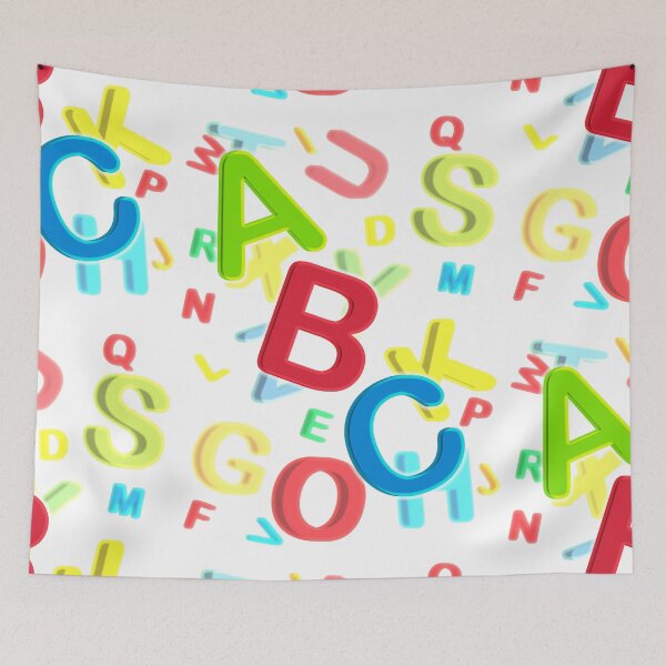 Item preview, ABC Colorful Cool Modern Typographic Illustration designed and sold by theimagezone.