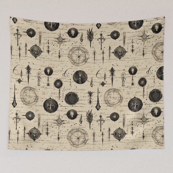 Item preview, Fantasy Magic Spell Notes on Parchment designed and sold by SchorlCraft.