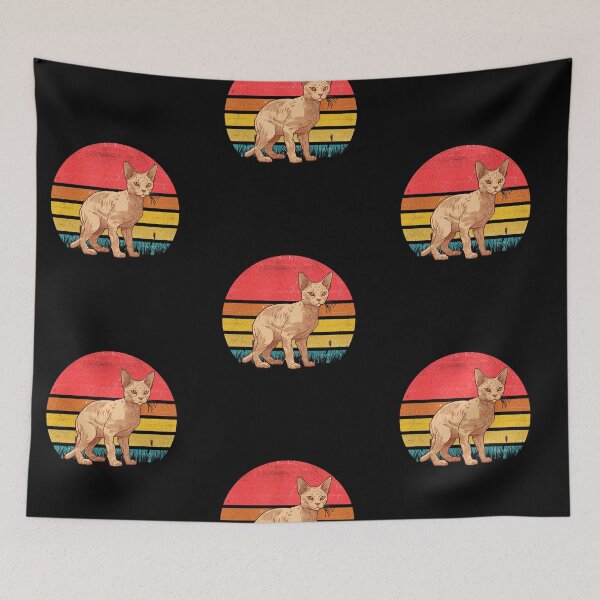 Item preview, Devon Rex Vintage Retro Sunset designed and sold by rafaeltto.