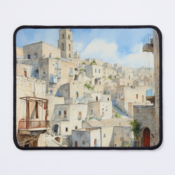 Item preview, A Watercolor Design of Matera - Italy designed and sold by Sketch-Shack.