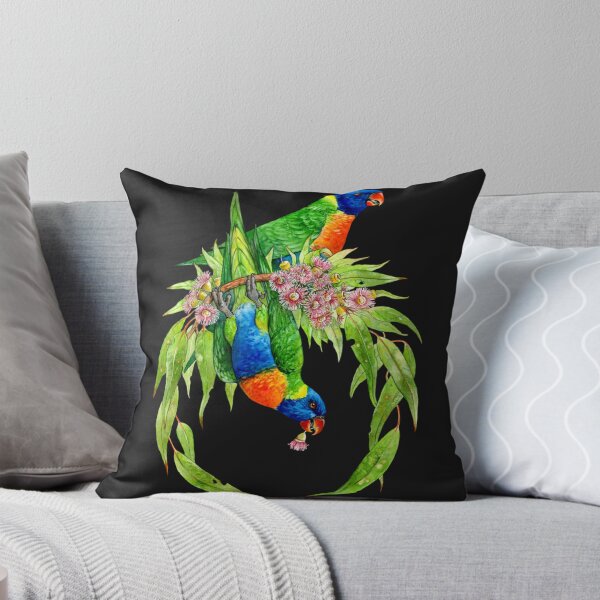 Item preview, Rainbow Lorikeets Native Wreath designed and sold by LisaLeber66.