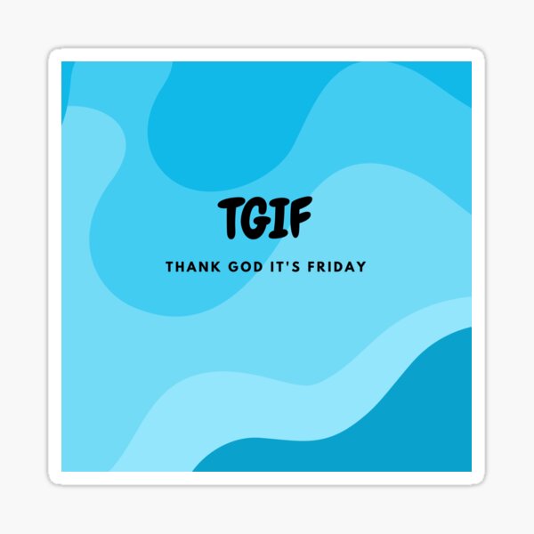 Thank God Its Friday Dancing Stickman GIF