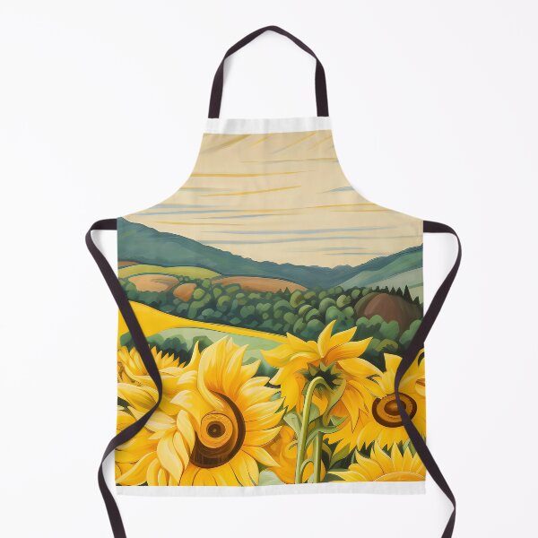 Aperçu de l'œuvre Georgia O Keefe style field of yelllow sunflowers créée et vendue par Kristylynn757.