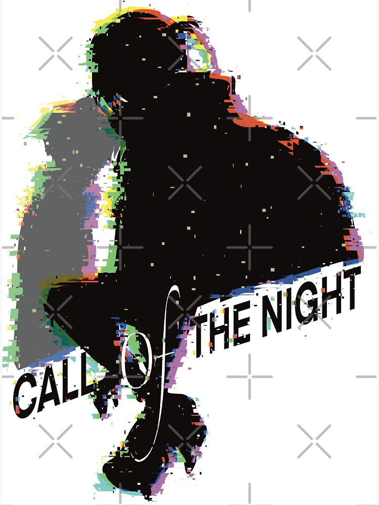 Call of the Night Anime Characters Silhouette of Nazuna Nanakusa in Cool 4  Panels Pop Art Style with Yofukashi no Uta Kanji or Japan Text Greeting  Card for Sale by Animangapoi