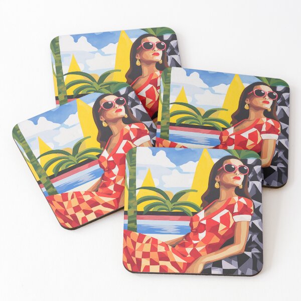 Item preview, Woman in Sunglasses: Costa Rica Summer in Style designed and sold by Lovegrass Prints.
