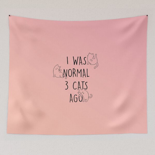 Item preview, I Was Normal 3 Cats Ago | Crazy Cat Lady designed and sold by SoNifty.