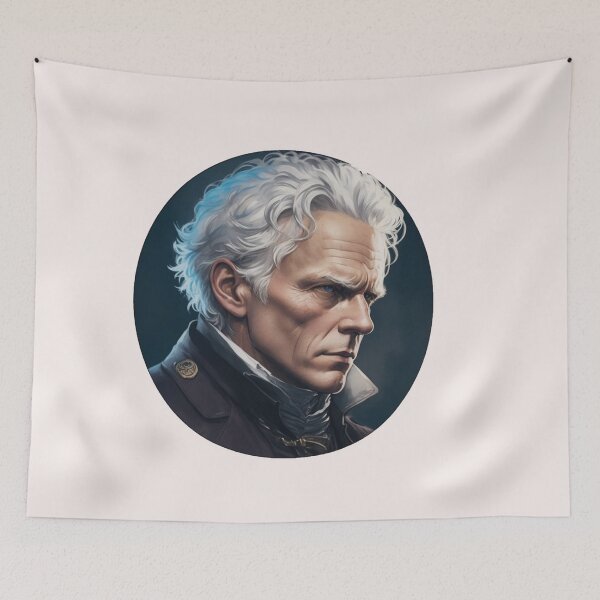 Item preview, Schopenhauer Design Vll Style Philosopher Arthur Schopenhauer Art Digital - AI Art designed and sold by StoicWarrior.