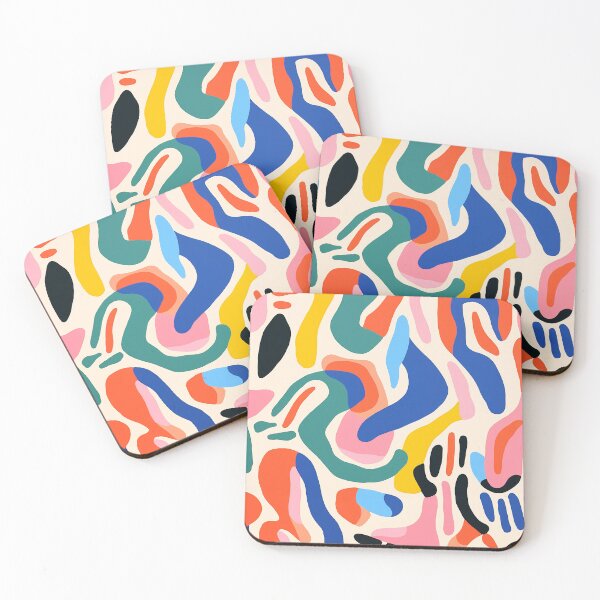 Item preview, Vibrant Energy Matisse-Inspired maximalist Pastel Spring designed and sold by Lovegrass Prints.