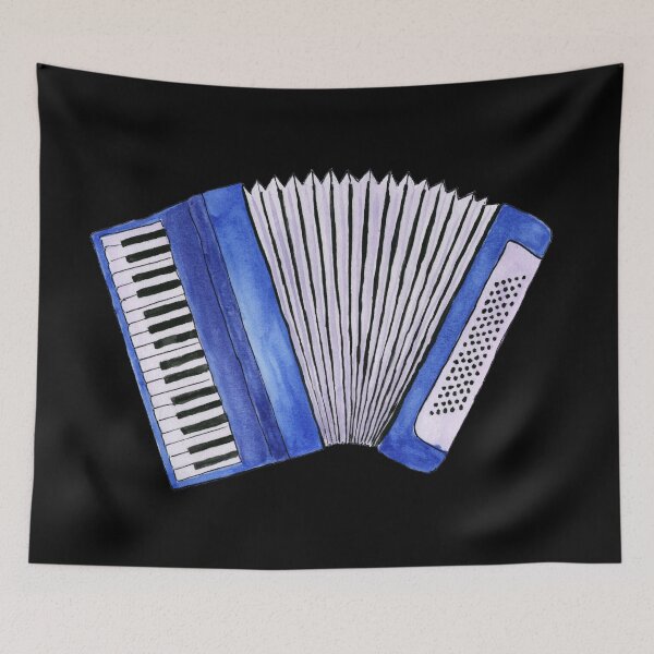 Item preview, Blue Accordion designed and sold by JenPolegattoArt.
