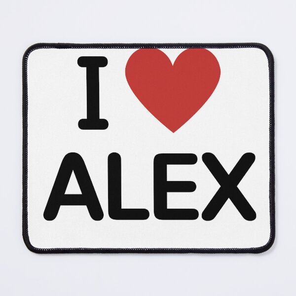 Item preview, I HEART ALEX - BLACK TEXT designed and sold by mughairs.