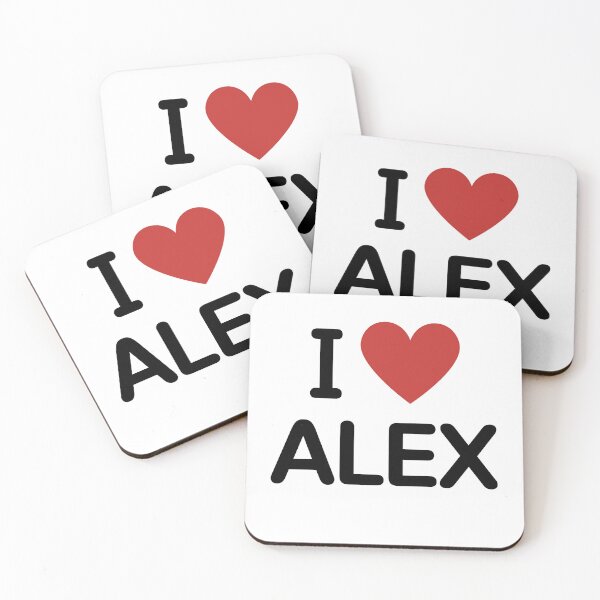 Item preview, I HEART ALEX - BLACK TEXT designed and sold by mughairs.