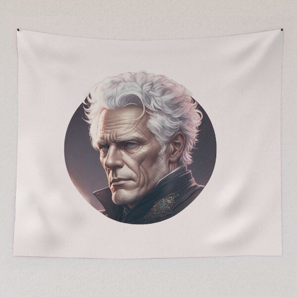Item preview, Schopenhauer Design Vlll Style Philosopher Arthur Schopenhauer Art Digital - AI Art designed and sold by StoicWarrior.