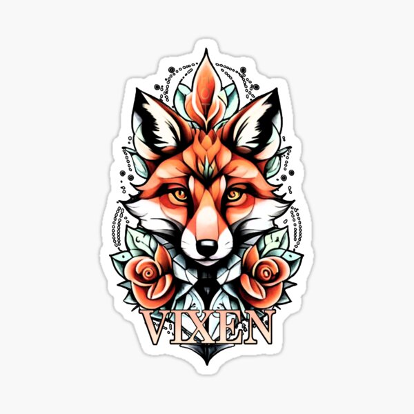 Item preview, Vixen with roses bold design  designed and sold by Vixen-Games.