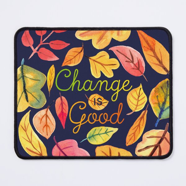 Item preview, Change is Good Watercolor Autumn Leaves designed and sold by vonplatypus.