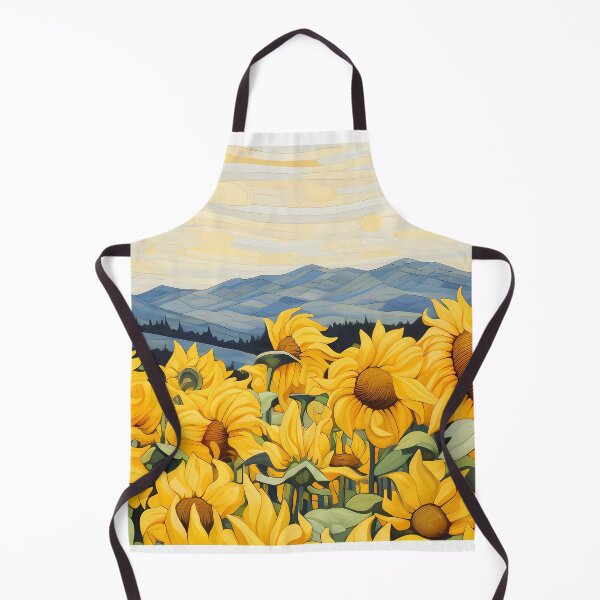 Item preview, Georgia O Keefe style field of yellow sunflowers designed and sold by Kristylynn757.