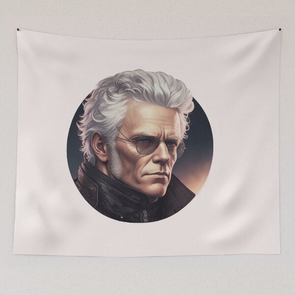 Item preview, Schopenhauer Design X Style Philosopher Arthur Schopenhauer Art Digital - AI Art designed and sold by StoicWarrior.