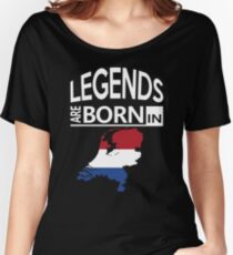 Legends born Netherlands Dutch Pride Birthday Women's Relaxed Fit T-Shirt