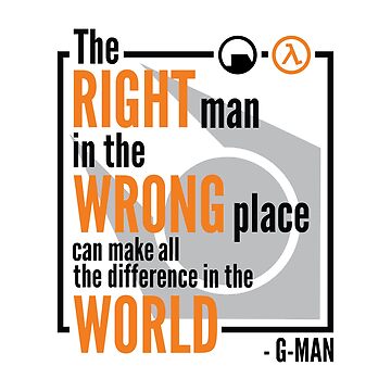 Aperçu de l'œuvre Citation de Half Life G-Man de Ross Kincaid