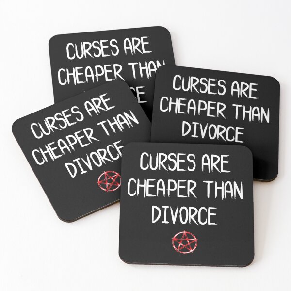 Item preview, Curses are cheaper than divorce - witch design  designed and sold by ndubrey.