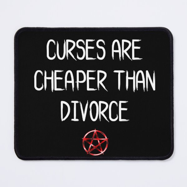 Item preview, Curses are cheaper than divorce - witch design  designed and sold by ndubrey.