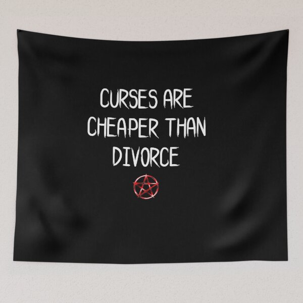 Item preview, Curses are cheaper than divorce - witch design  designed and sold by ndubrey.